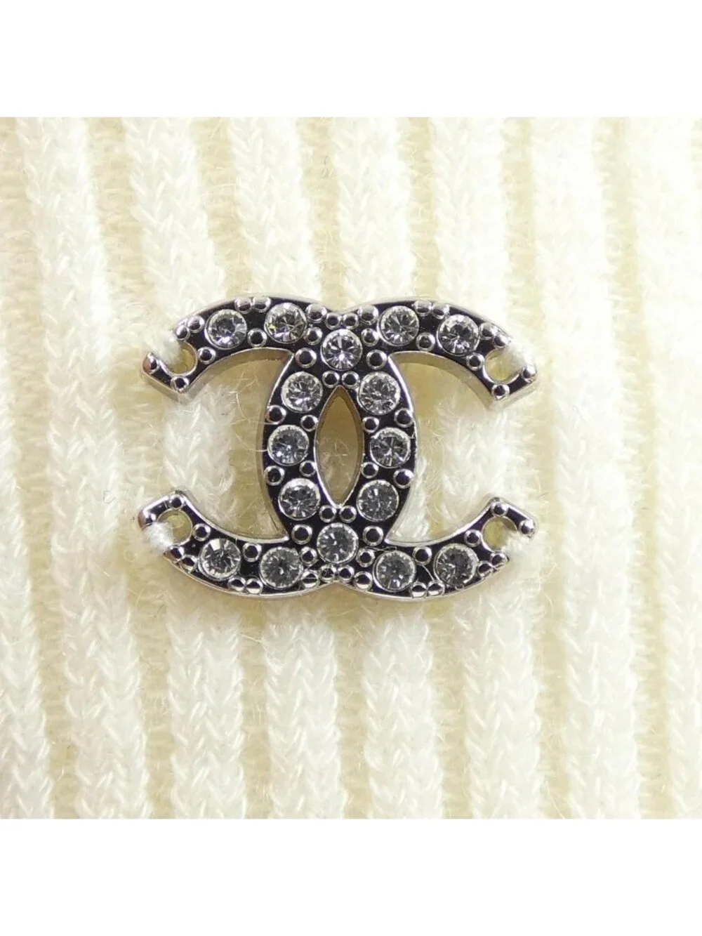 Chanel Knit Sweater White